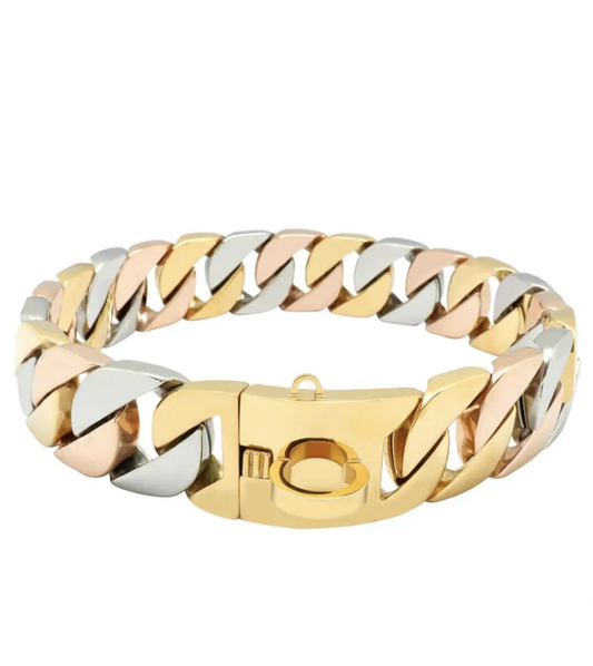 3 TONED LUX CUBAN LINK COLLAR